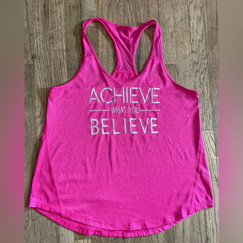 Pink Racerback Tank Top - Picture 1 of 8